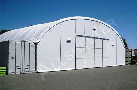 Protecting assets in cyclone-prone areas with fabric shelters